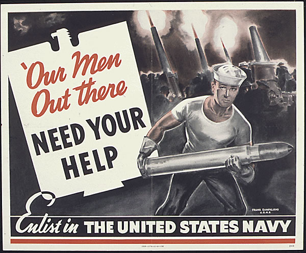 Navy_Our Men Out There Recruitment Poster